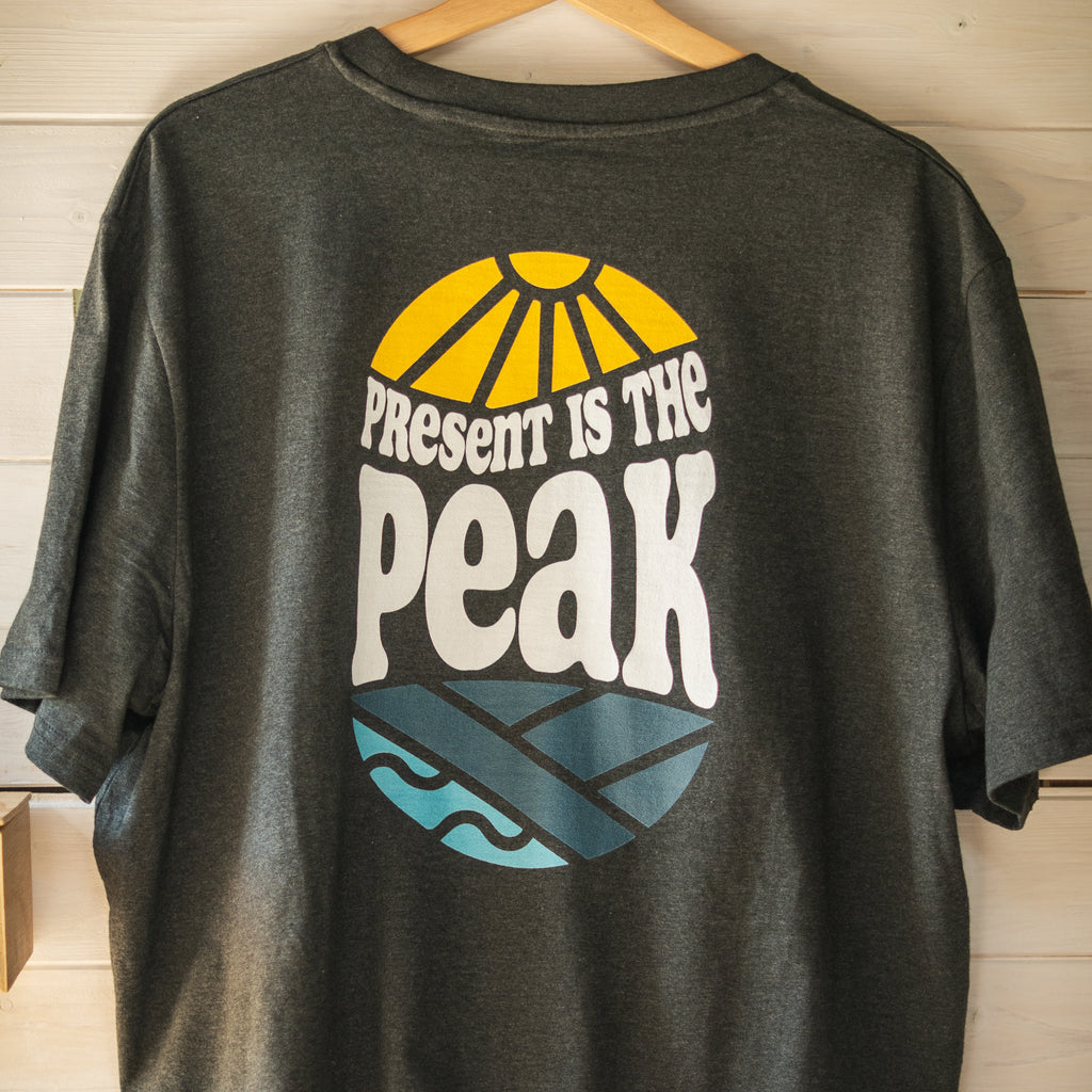 The Present is the Peak Tee | Charcoal