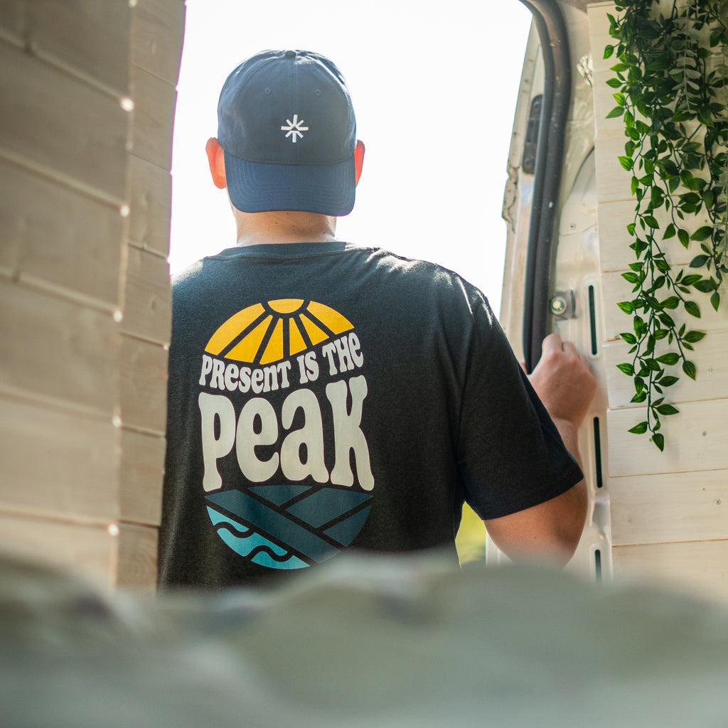 The Present is the Peak Tee | Charcoal