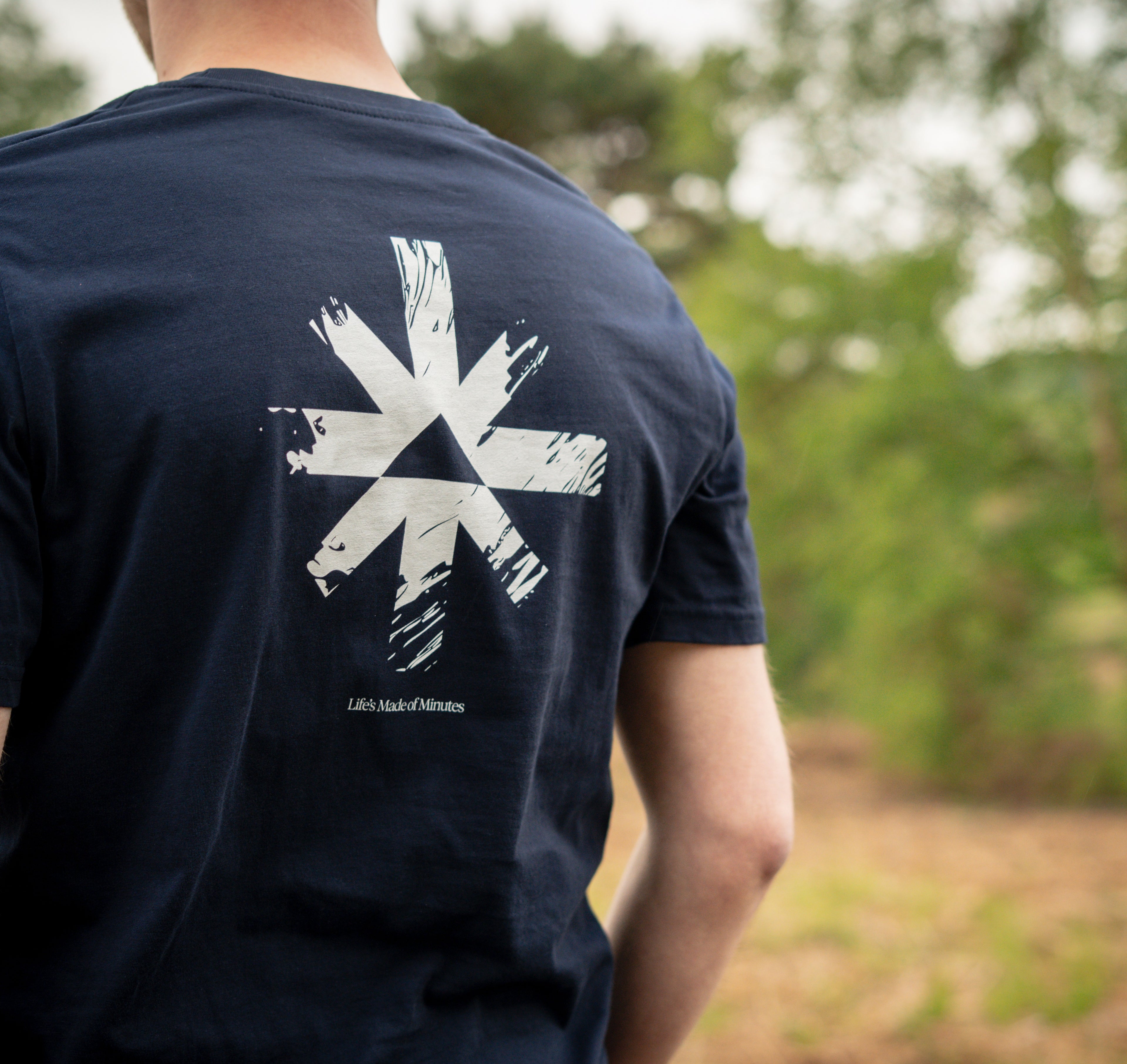 The Navy Weathered Compass Tee