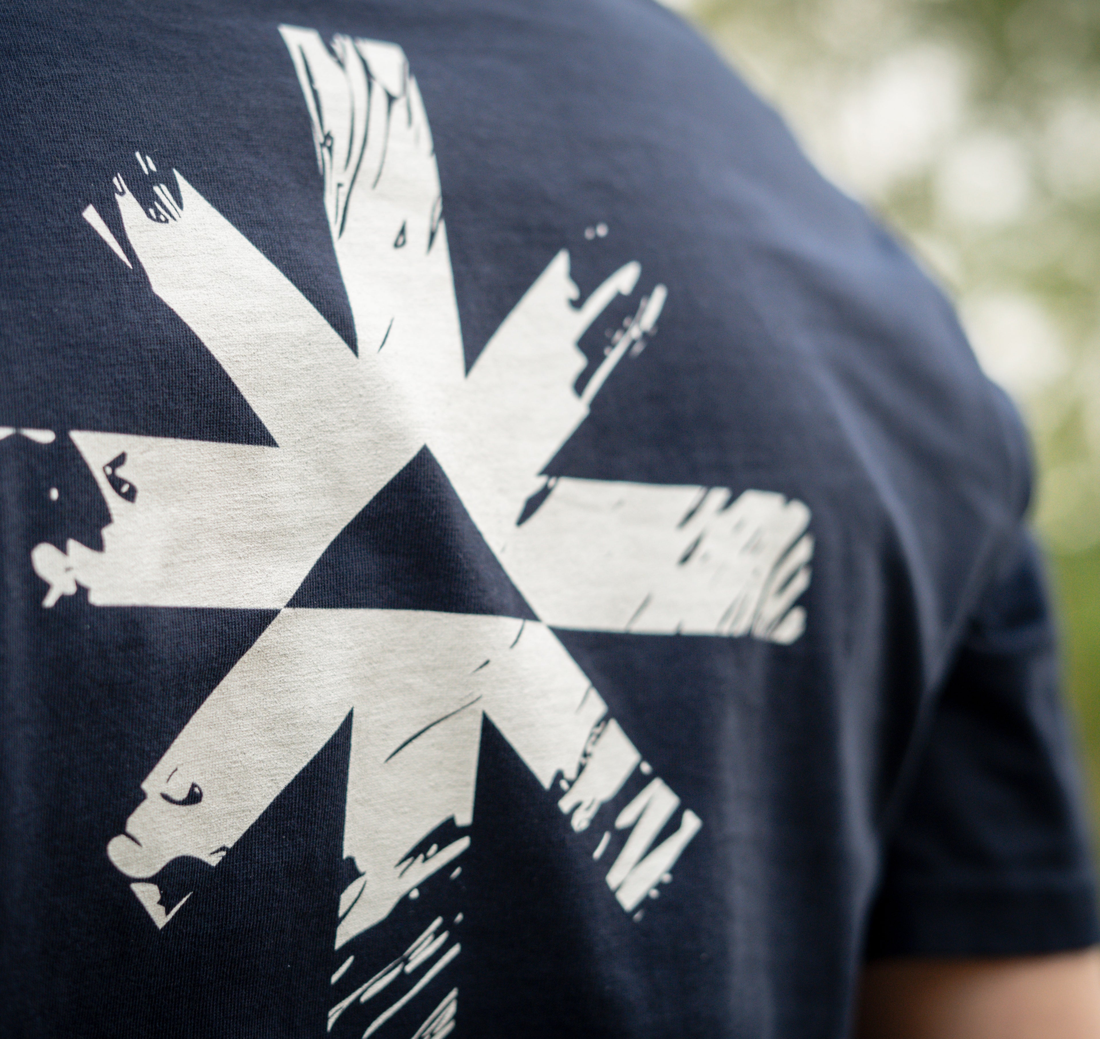 The Navy Weathered Compass Tee