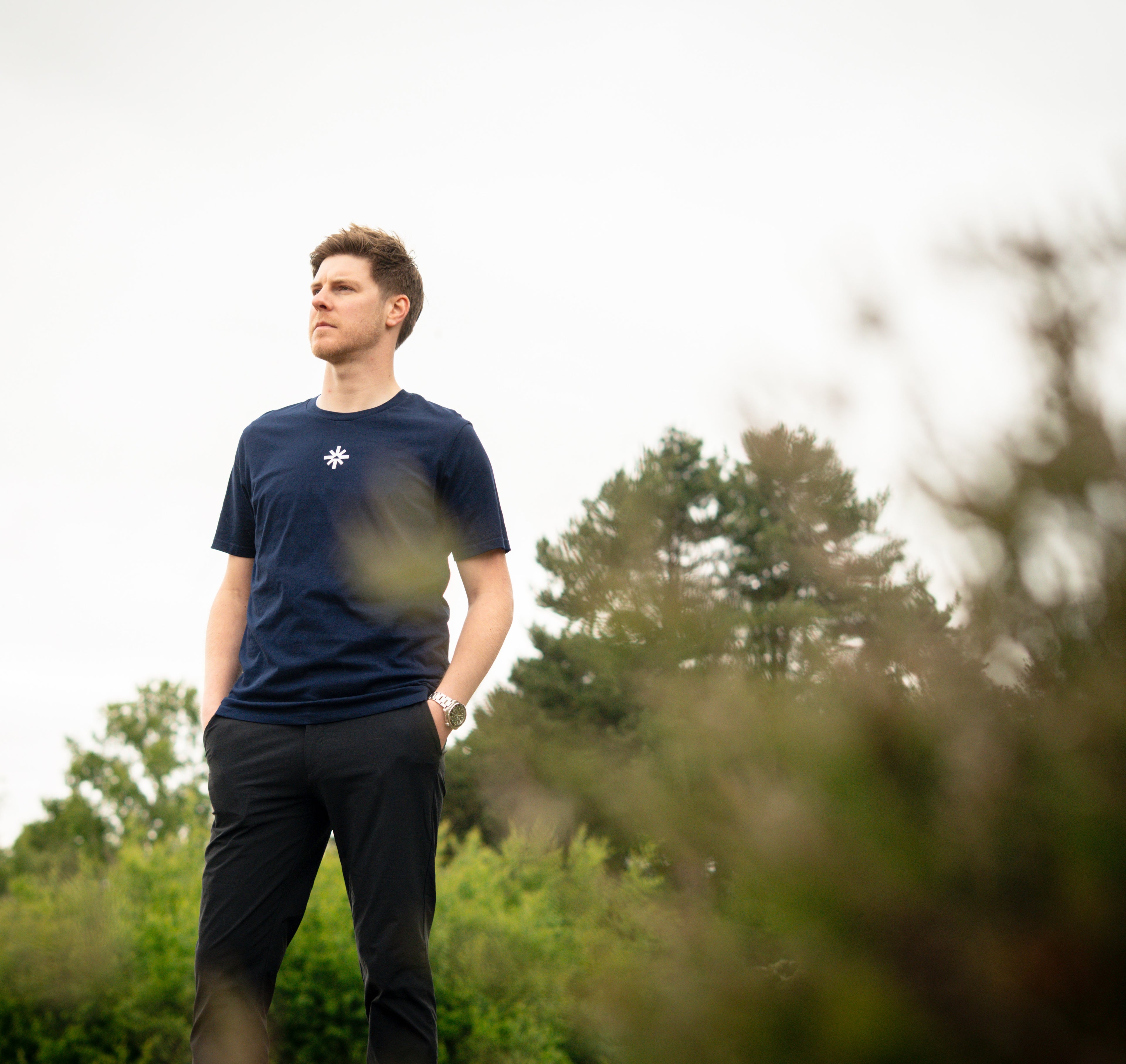 The Navy Weathered Compass Tee