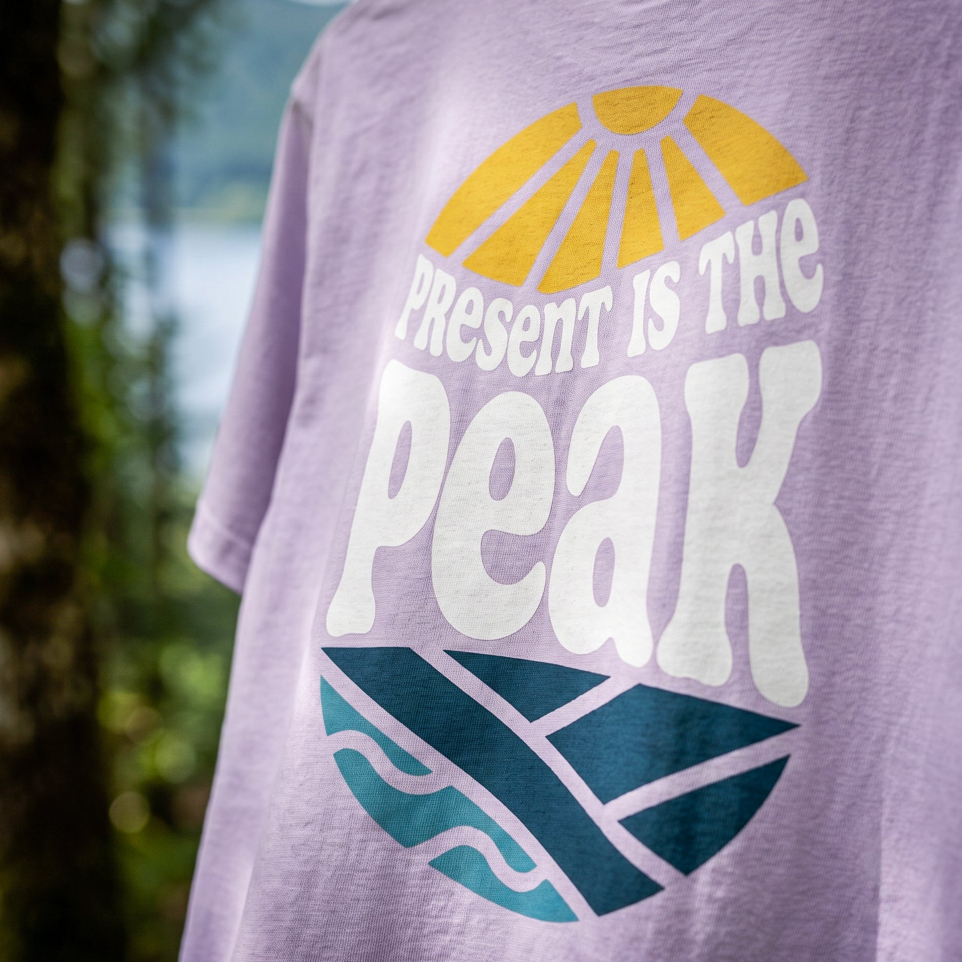 The Present is the Peak Tee | Lavender
